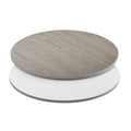Flash Furniture Glenbrook 42 Round Table Top with White or Gray Reversible Laminate Top (Pack of 1)