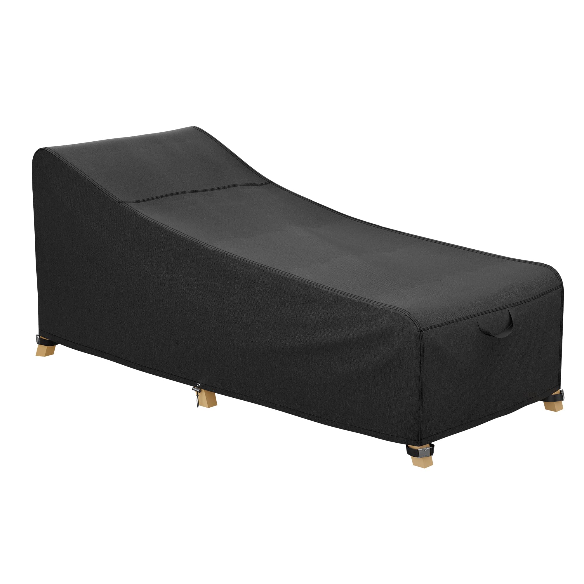 iBirdie Outdoor Lounge Chaise Chair Cover 74L x 34W x 32H inch Waterproof Patio Furniture Covers Lawn Pool Chair Cover 1 Pack Bl