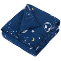 HOSUKKO Weighted Blanket - Weighted Blanket 3 lbs Navy Starry Sky Heavy Blanket - Small Size Bresthable Blanket(36 * 48 inches, 