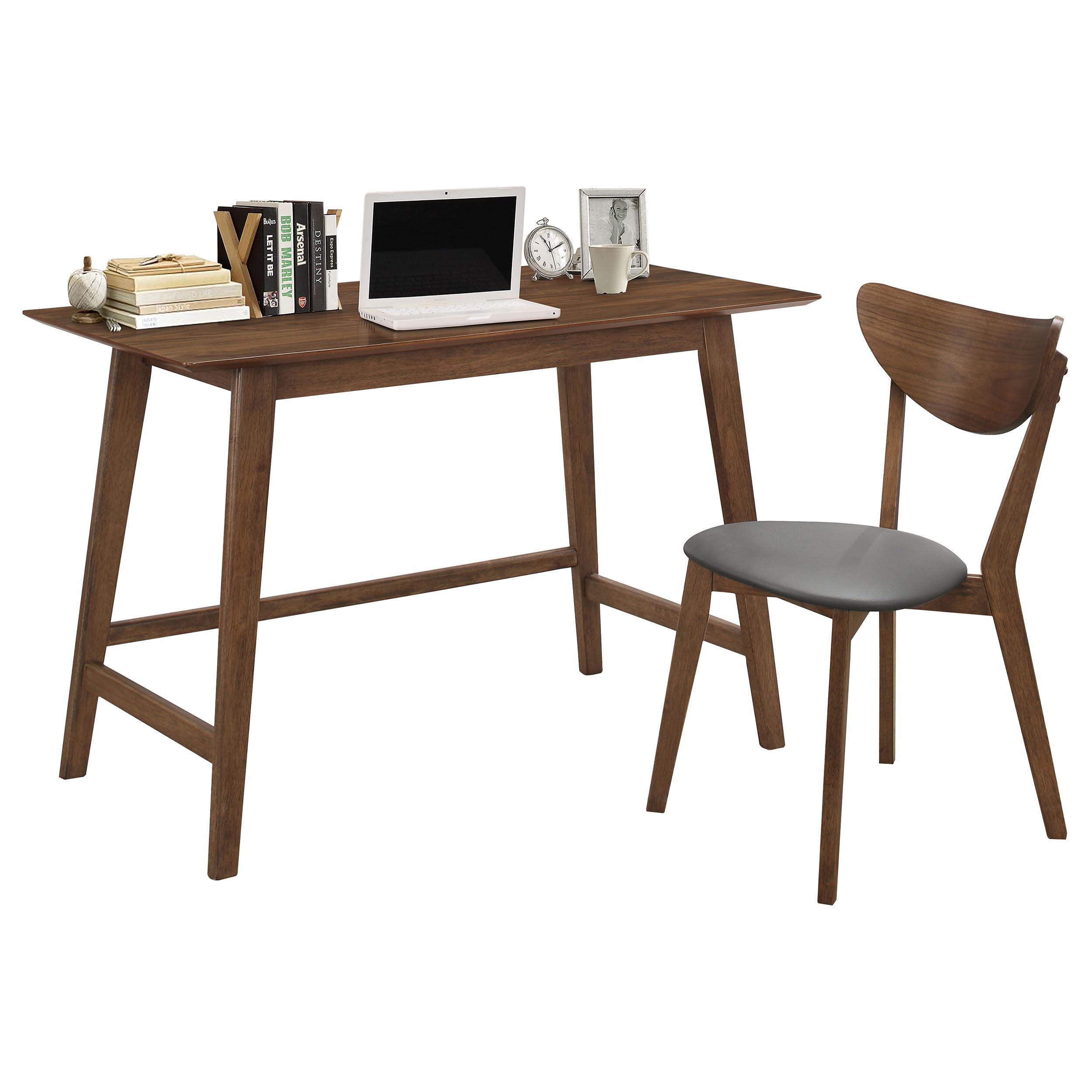 Coaster Home Furnishings - Karri - Wood - 2-Piece Home Office Computer Desk and Chair Set with Rectangular Tabletop, Leatherette