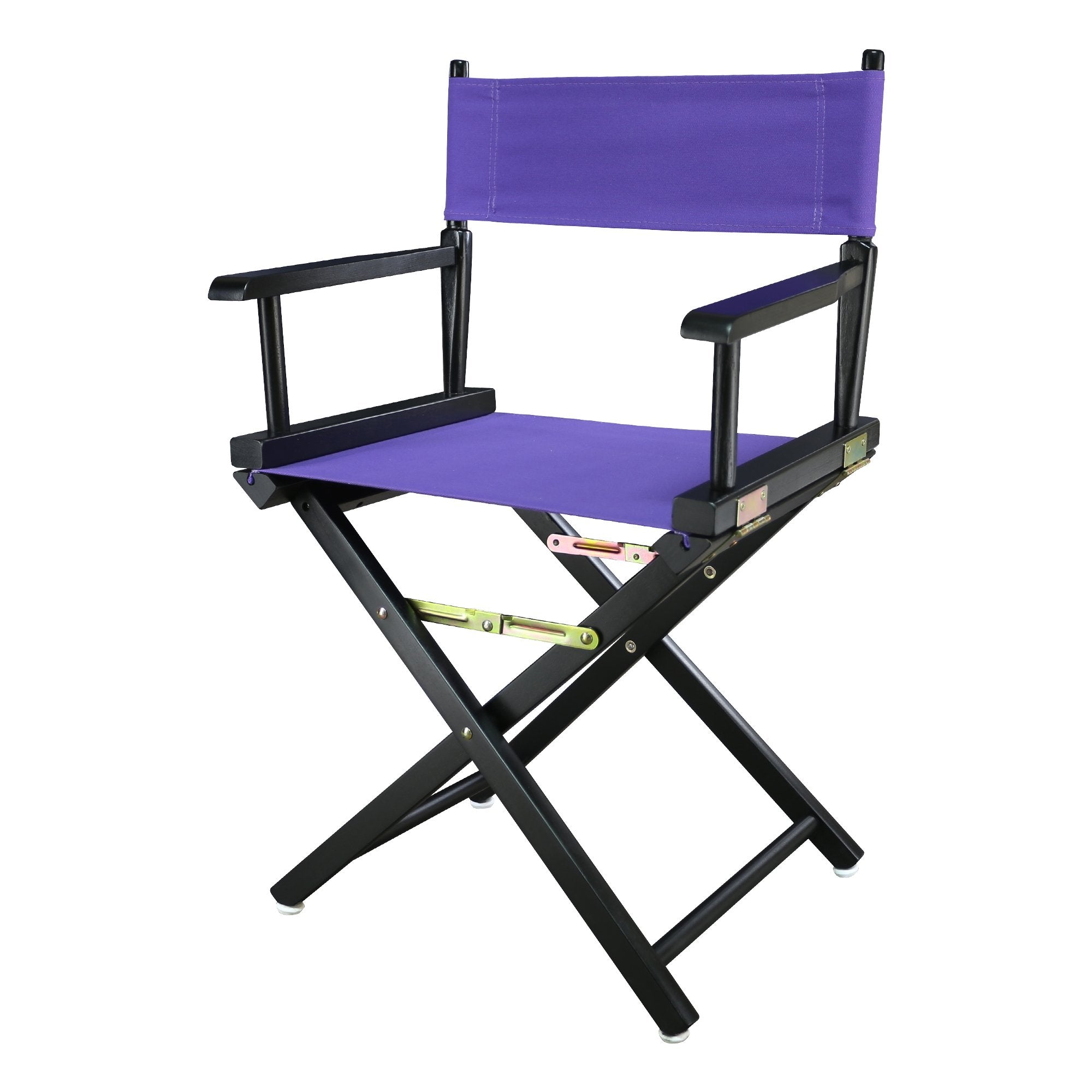 Casual Home 200-02/021-41 18 Black Frame-Purple Canvas Director Chair Classic Height, BlackFrame