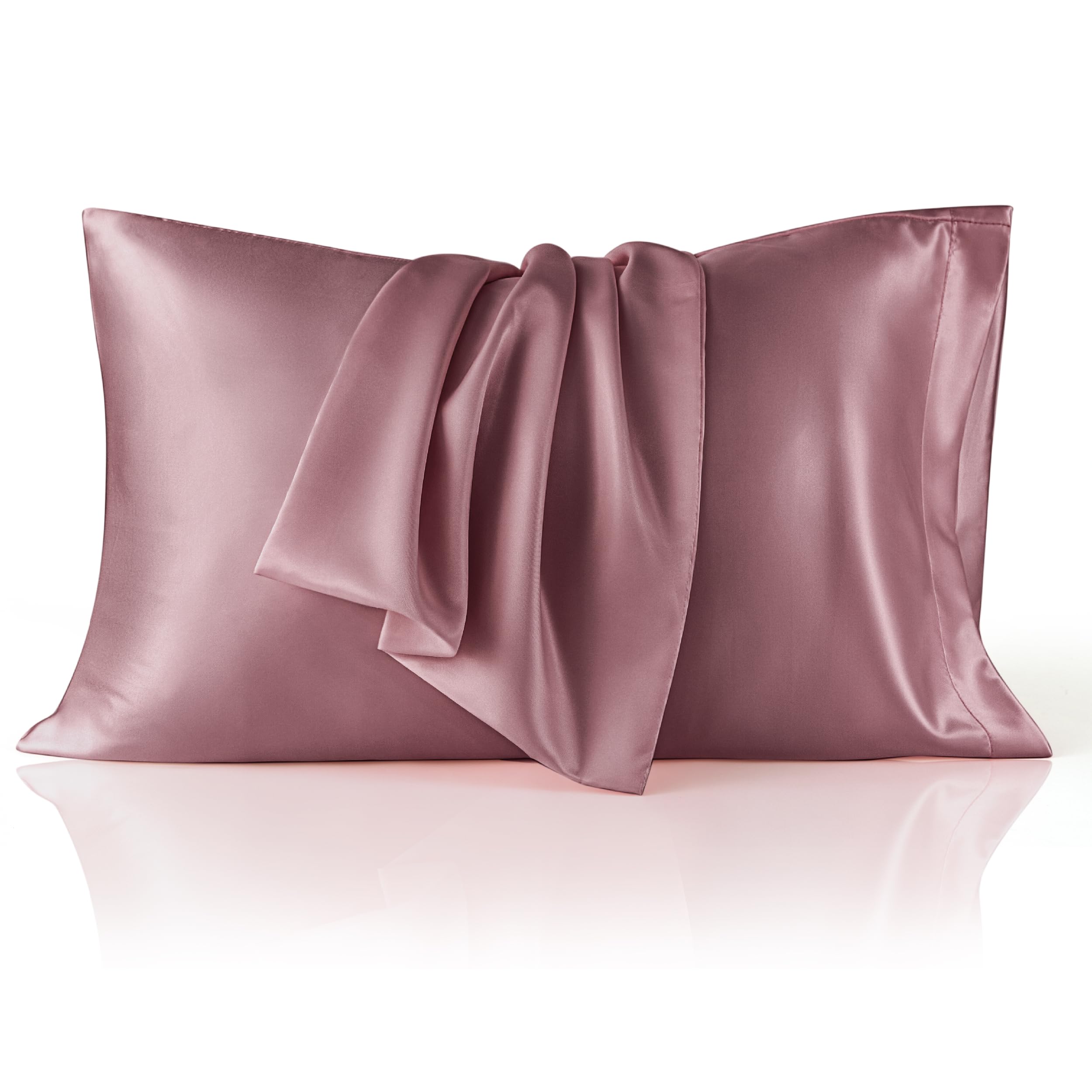 Bedsure King Size Satin Pillowcase Set of 2 - Nostalgia Rose Silky Pillow Cases for Hair and Skin with Envelope Closure, Similar