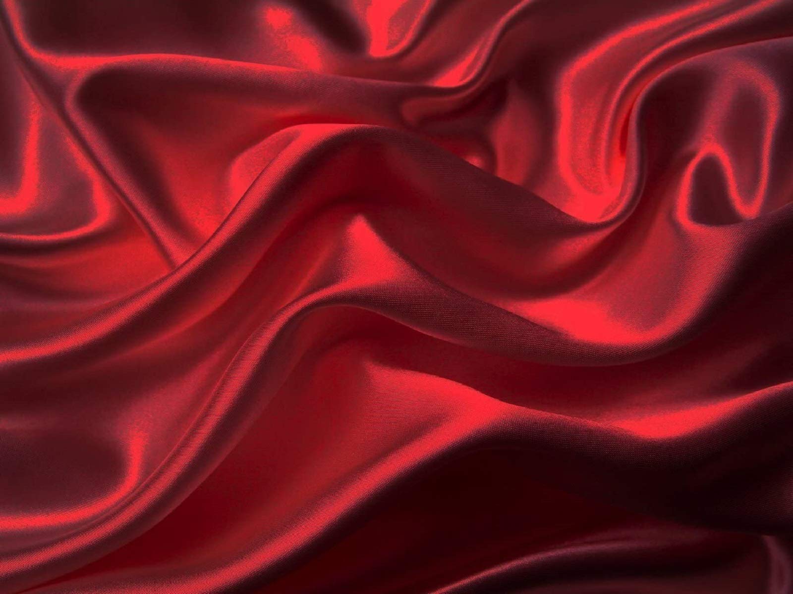 Mk Collection 4pc Soft Silky Satin Solid Color Deep Pocket Sheet Set (Red, King)