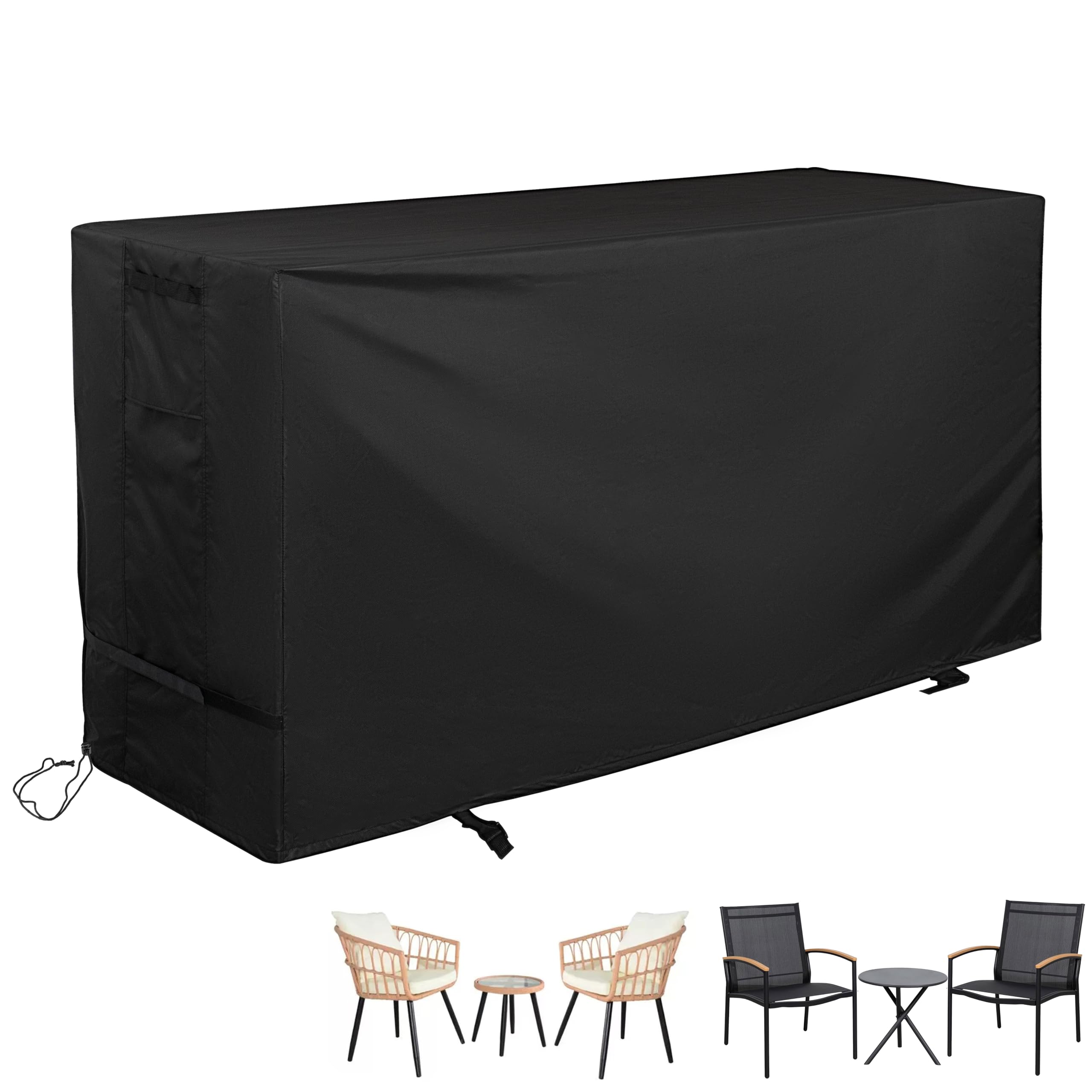 Starcrew Patio Bistro Set Cover for 3 Piece Patio Set, Patio Table and Chairs Cover for 3 Pieces Patio Furniture Set/Balcony Fur