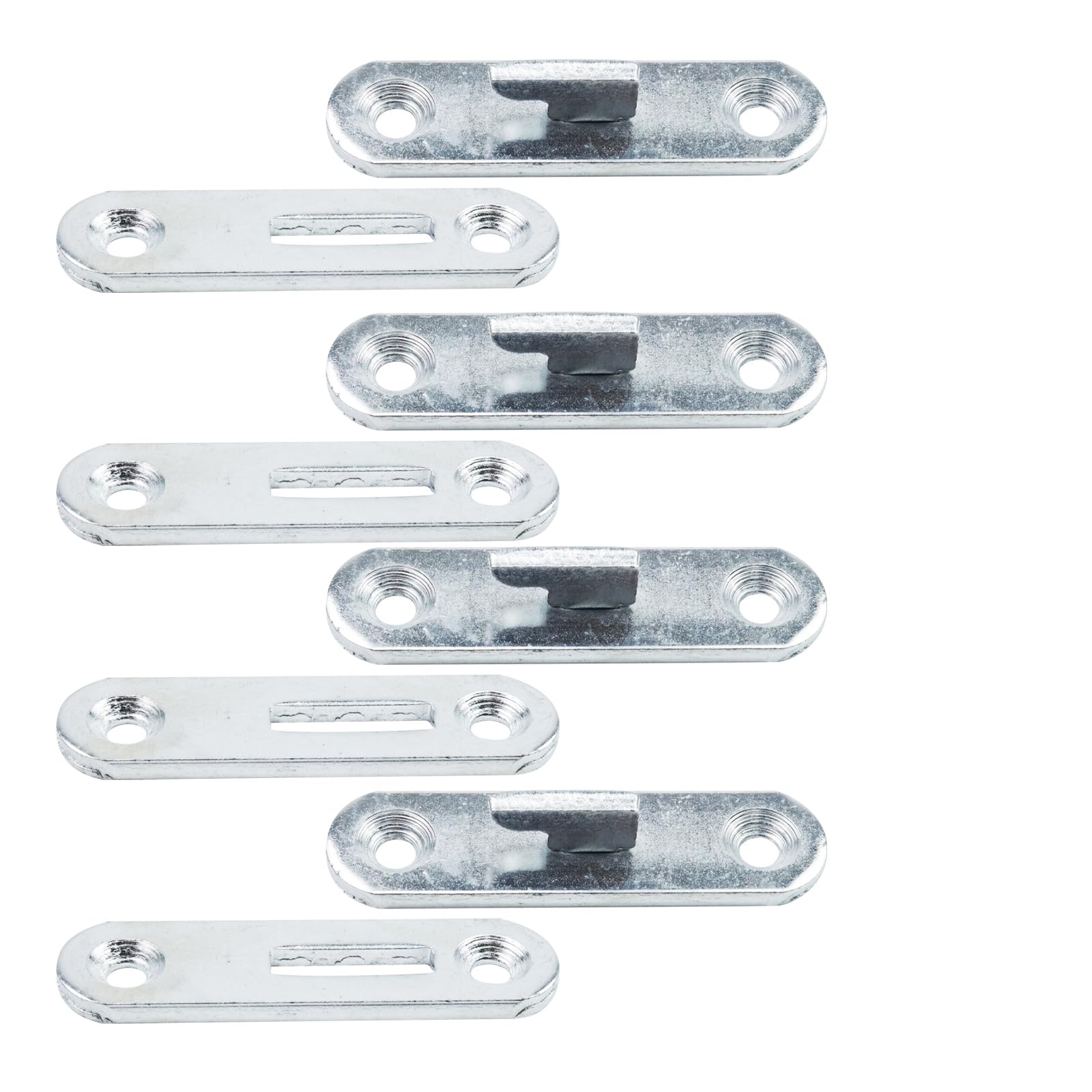 Antrader 3-Inch Bed Rail Fasteners,Wood Bed Rail Connecting Fittings Zinc Round Bed Hook Set of 4