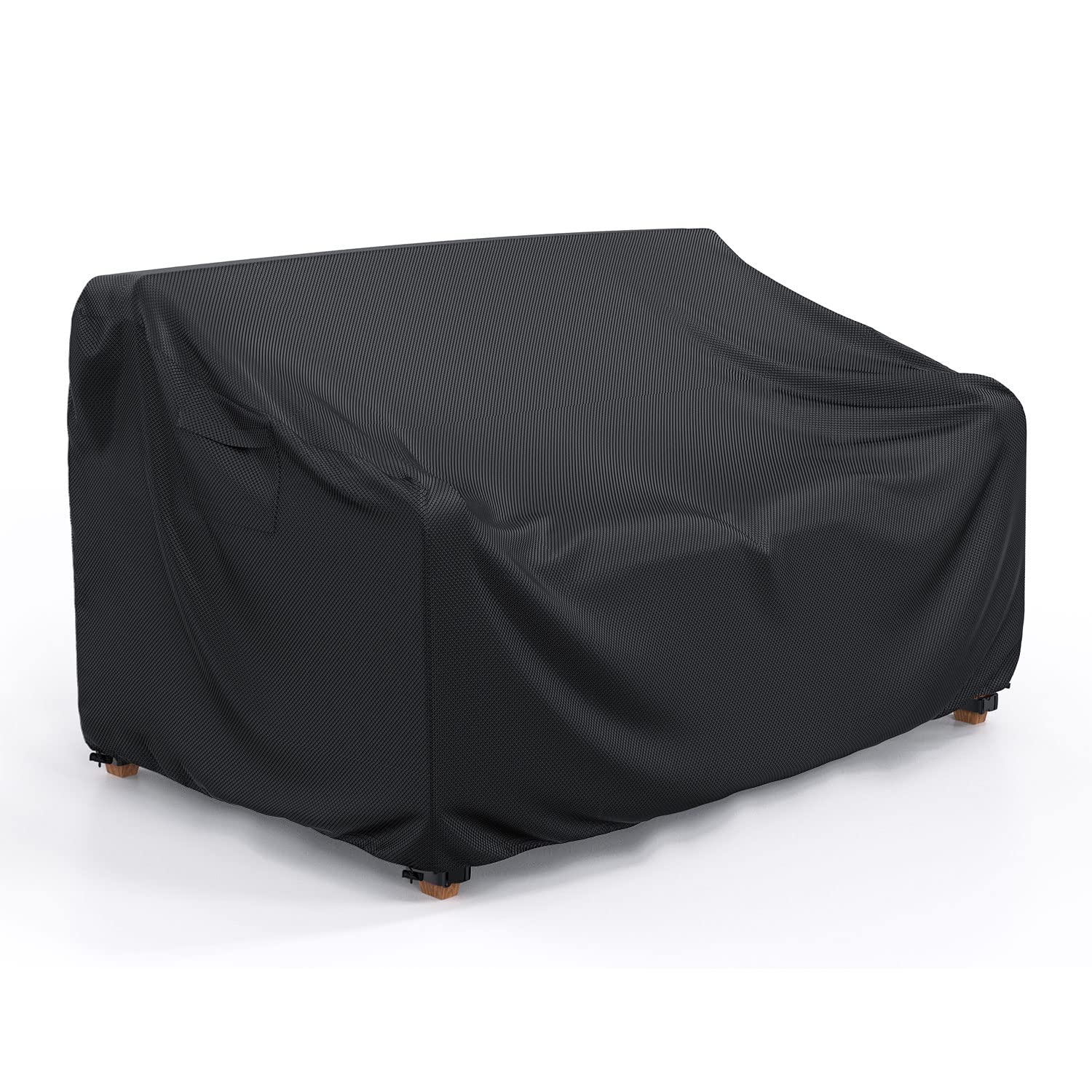 BROSYDA Patio Sofa Cover Waterproof, Heavy Duty 2-Seater Outdoor Couch Cover Patio Furniture Covers with Air Vent and Handles, 6