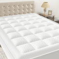 OLANLY King Quilted Fitted Mattress Pad - Cooling Soft Mattress Topper - Elastic Fitted Mattress Protector - Machine Washable Ma
