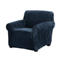 Furniture Cover Modern Velvet Plush Arm Chair Slipcover, Durable,Lightweight, Strapless One Piece Stretch Chair Cover, Magnolia 