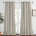 NICETOWN Blackout Curtain for Living Room, Thermal Insulated Solid Grommet Sound Reducing Energy Saving Window Treatment for Bed