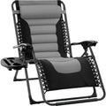 Best Choice Products Oversized Padded Zero Gravity Chair, Folding Outdoor Patio Recliner, XL Anti Gravity Lounger for Backyard w