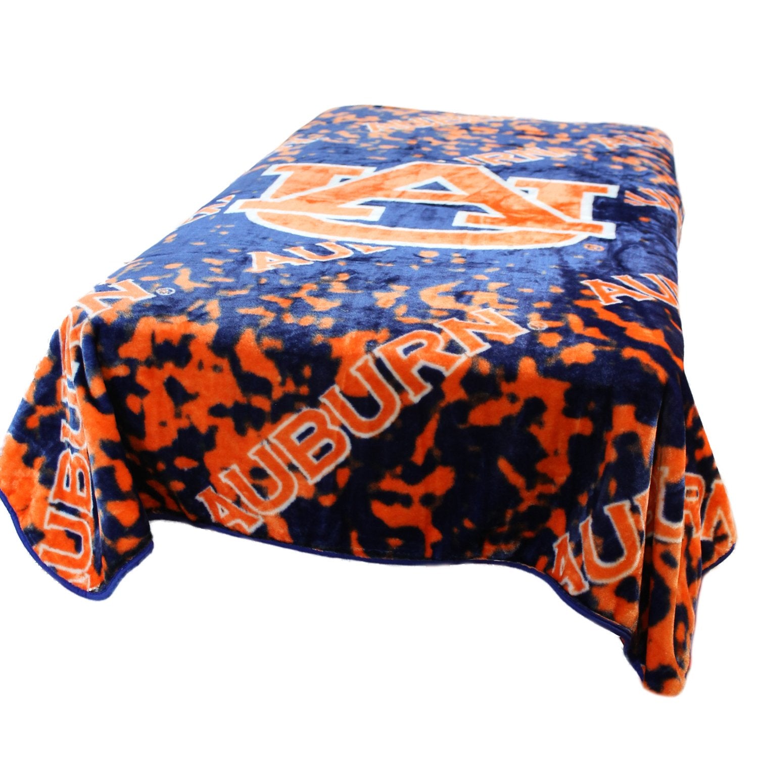 College Covers Everything Comfy Auburn Tigers Soft and Warm Huge Raschel Throw Blanket, 86 x 63