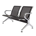 kinbor Waiting Room Chairs - 2 Seat Office Guest Chair Waiting Room Bench Furniture with Armrest for Clinic, Bank, Airport, Blac