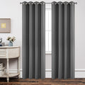 Joydeco Blackout Curtains 84 Inch Length 2 Panels Set, Thermal Insulated Long Curtains& Drapes 2 Burg, Room Darkening Grommet Cu