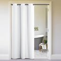 NICETOWN Curtains & Drapes for Door Tapestry, 120 inches Long Door Curtains for Bathroom Pantry Bedroom Closet (White, 1 Panel, 
