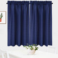 NANAN Tier Curtains,Waffle Weave Textured Tailored Short Curtains for Bathroom Waterproof Window Covering Kitchen Cafe Curtains 