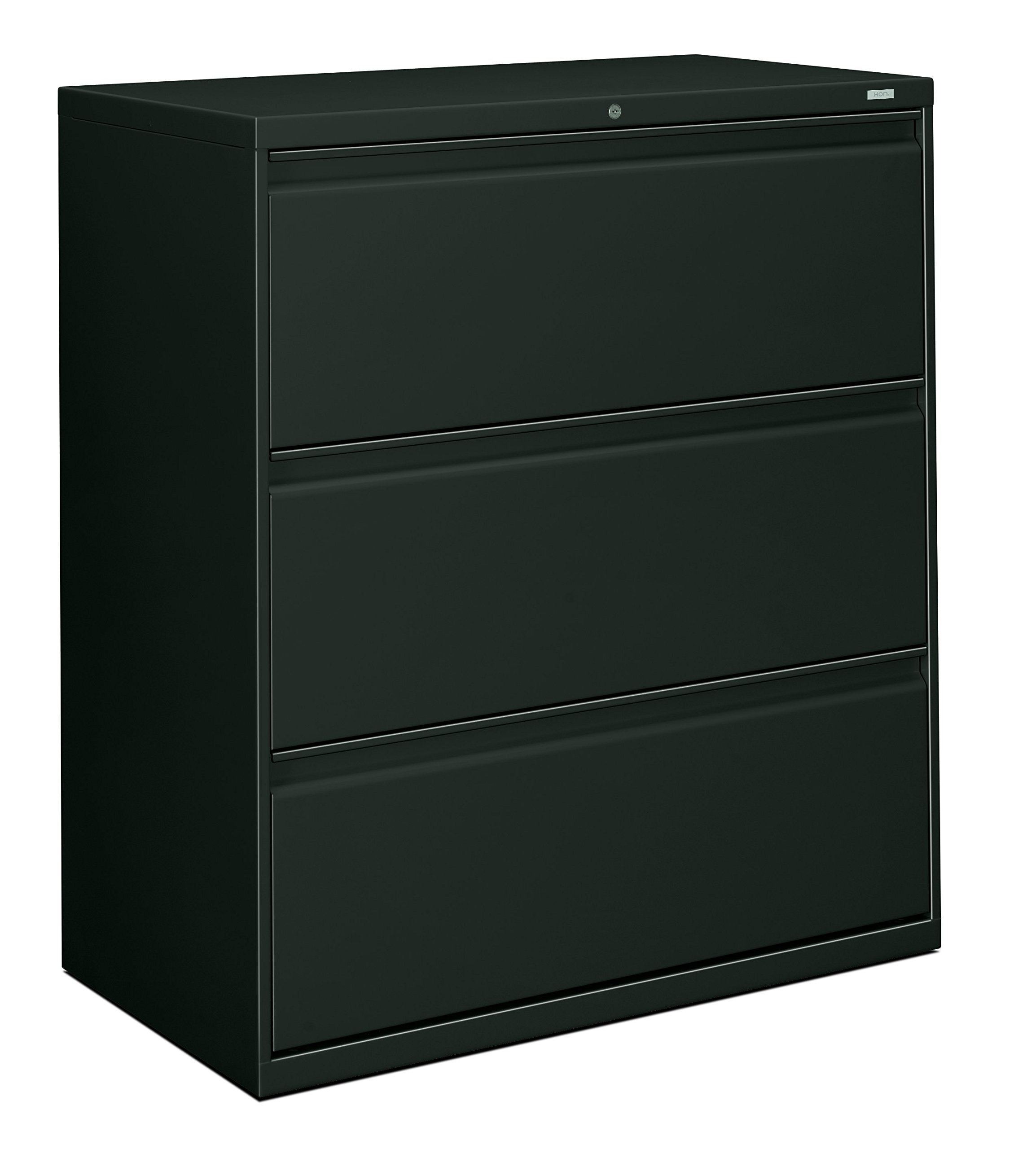 HON 883LS 800 Series 36-Inch by 19-1/4-Inch 3-Drawer Lateral File, Charcoal