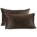 Nestl Throw Pillow Covers, Cozy Velvet Decorative Pillow Covers 12 x 20 Inches, Soft Solid Couch Pillow Covers for Sofa, Bed and