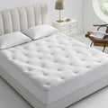 QUIETSEA Reversible California King Mattress Topper Memory Foam, Bamboo Viscose Egg Crate Mattress Pad Cal King, Noiseless Water