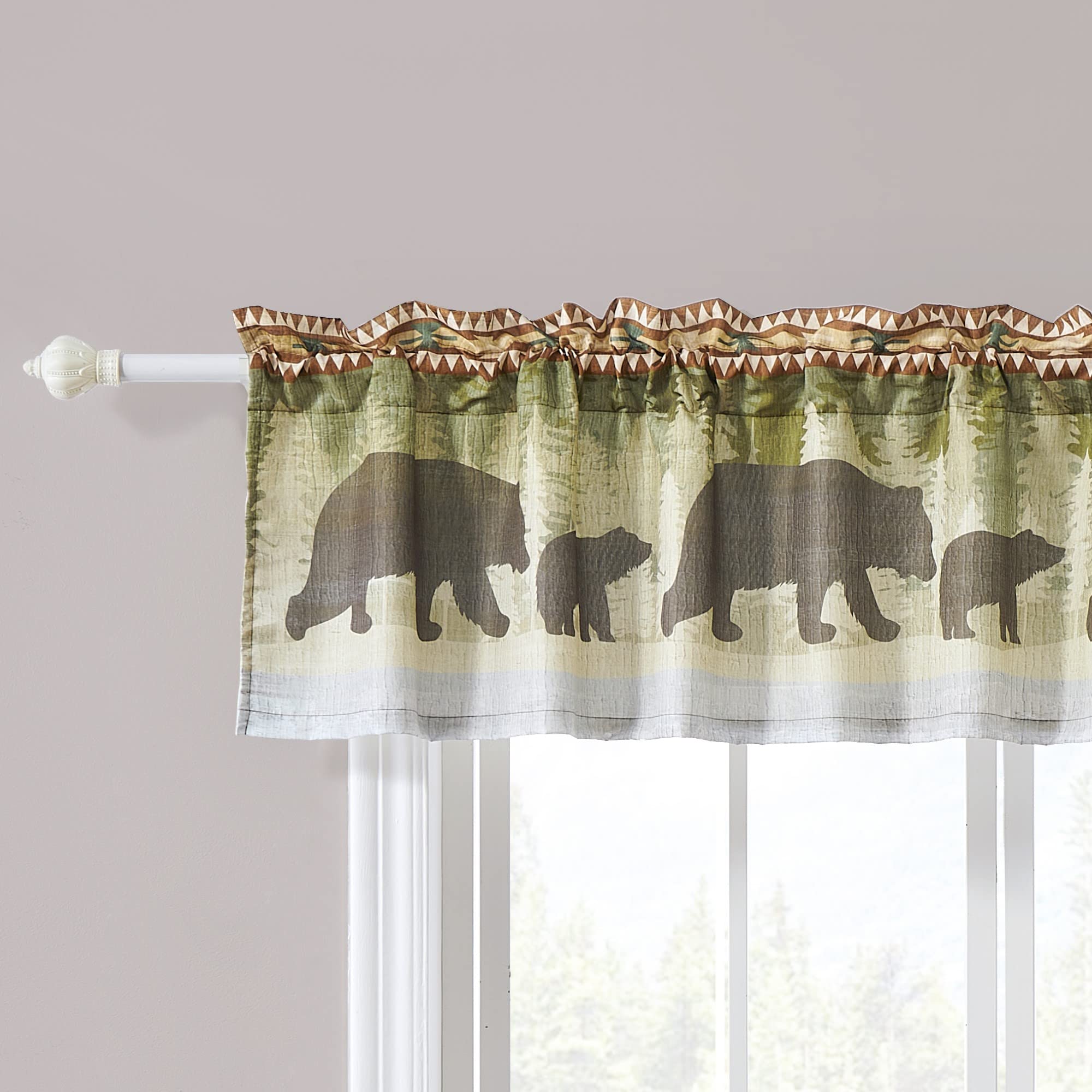 Greenland Home by The Lake Window Valance, 84x16 inches, Natural