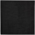 Nourison Essentials Indoor/Outdoor Black 7 x Square Area Rug, Easy Cleaning, Non Shedding, Bed Room, Living Room, Dining Room, 