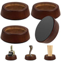 KOIKEY Bed Risers Wood Blocks - 1 Inch Circle Furniture Height Extenders Lifts for Sofa Couch Desk Chair Table Base Raising Spac