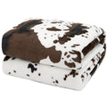 Cute Cow Print Blanket for Kids Cozy Soft Lightweight Cow Throw Blanket Warm Fleece Fuzzy Plush All Season Sofa Bed Travel Couch