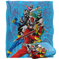 Power Rangers: Dino Fury Blanket, 60 x80  Group Stack Silky Touch Super Soft Throw Blanket