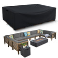 Patio Furniture Covers, 600D Heavy Duty Outdoor Furniture Cover Waterproof, Rectangle Outdoor Table and Chairs Cover, Outdoor Se
