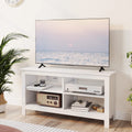 Gyger 43 Inches TV Stand,Mid Century Modern Entertainment Center with 4 Open Shelves Farmhouse TV Media Console Table for Living