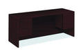 HON 10500 Series Kneespace Credenza with 3/4-Height Pedestals, 72w x 24d x 29.5h, Mahogany