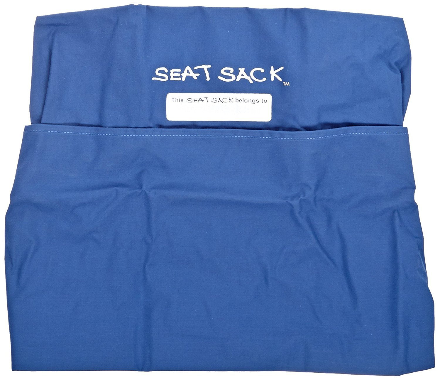 Seat Sack Elastic Classroom Chair Storage Pocket - 12-17 Inches, Blue - Stretch for Multiple Size Chairs - Organizer, Durable an
