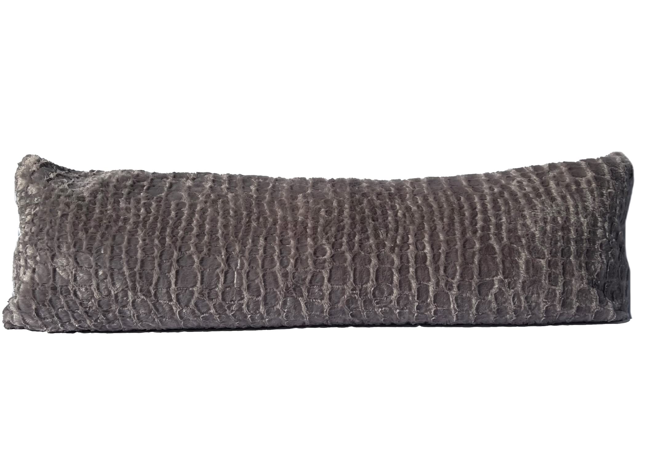 Pillowtex Plush Body Pillow Cover - Fuzzy Pillow Cover Heather 20x54