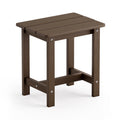 LUE BONA Outdoor Side Table, HDPS Small Outdoor Table, Adirondack Side Table, Outside End Table for Patio, Porch, Deck, Weather 