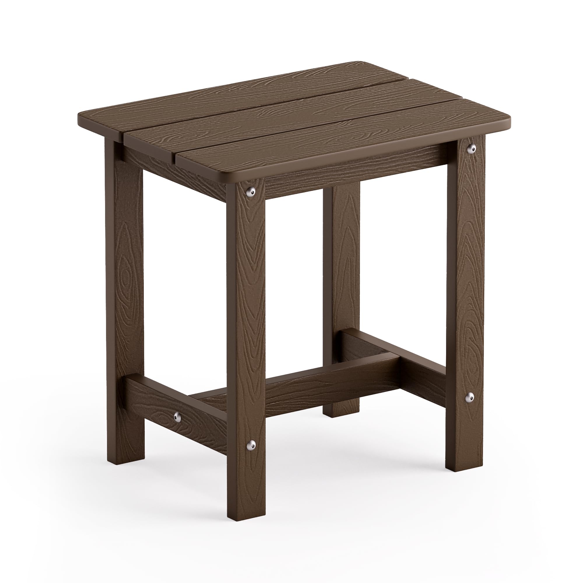 LUE BONA Outdoor Side Table, HDPS Small Outdoor Table, Adirondack Side Table, Outside End Table for Patio, Porch, Deck, Weather 
