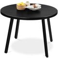Best Choice Products Round Mid-Century Modern 35.5in Dining Table, Space-Saving Dinette for Home, Kitchen, Apartment w/Steel Leg