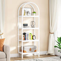 Tribesigns 4-Tier Open Bookshelf, 70.8 Industrial Wood Bookcase Storage Shelves with Metal Frame, Freestanding Display Rack Tall