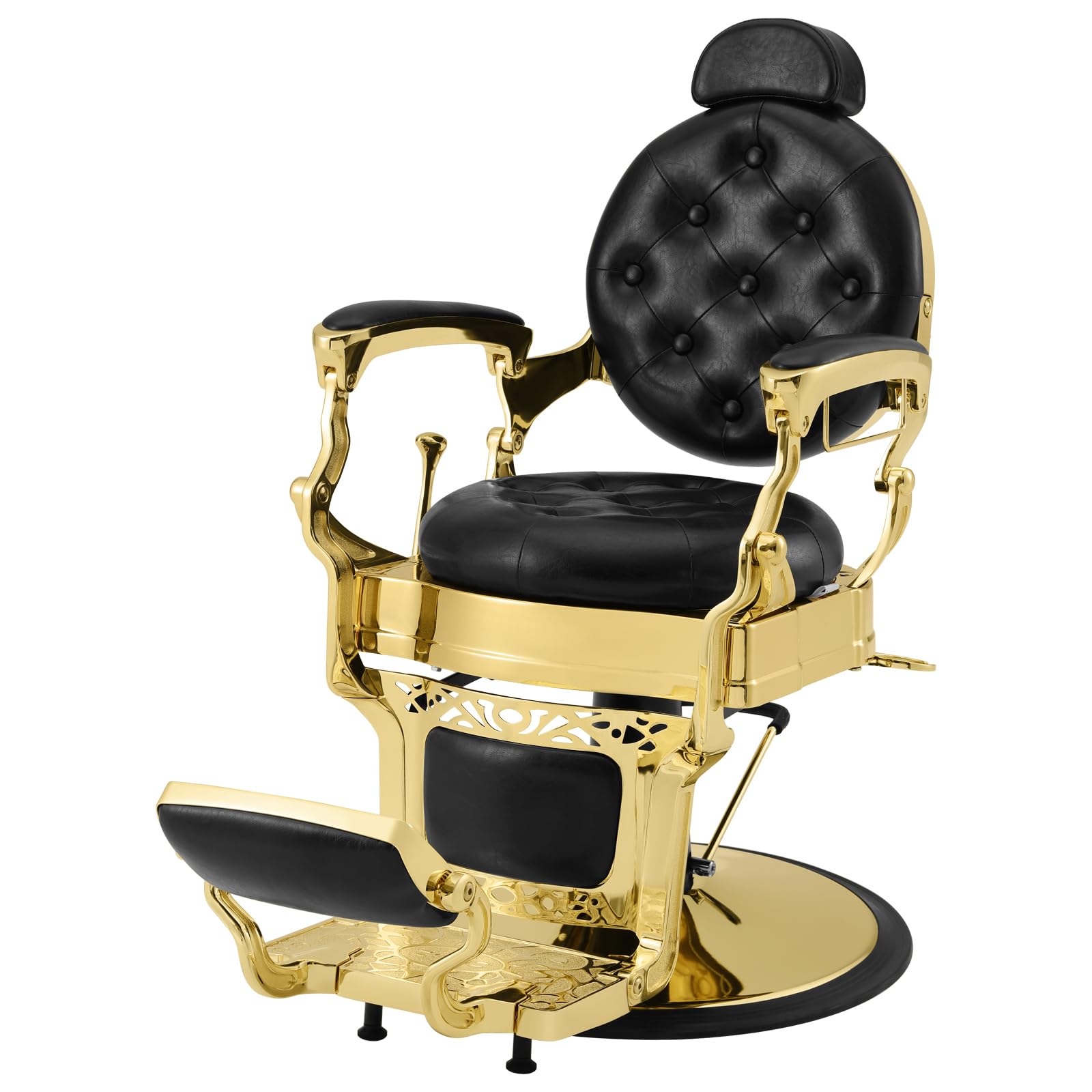 Artist hand Retro Barber Chair Heavy Duty Barber Chairs Vintage Salon Chair Hydraulic Recline Beauty Spa Styling Equipment Round