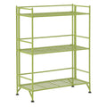 Convenience Concepts Xtra Storage Shelves - 3-Tier Wide Folding Metal Storage Shelves, Closet Organizer for Office, Laundry Room