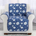 Christmas Blue Floral Accent Pillow or Furniture Protectors - Chair