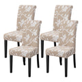 FORCHEER Dining Chair Covers Set of 4 Stretch Floral Dining Chair Slipcovers for Parson Chairs 4 Pack Washable Removable,(4,#16)