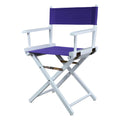 Casual Home 200-01/021-41 Director Chair 18 - Classic Height WhiteFrame/Purple Canvas