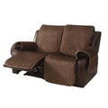 LUFEIJIASHI Non Slip Recliner Sofa Covers,Velvet Waterproof Recliner Couch Covers for 2 seat,Washable Reclining Couch Cover Furn