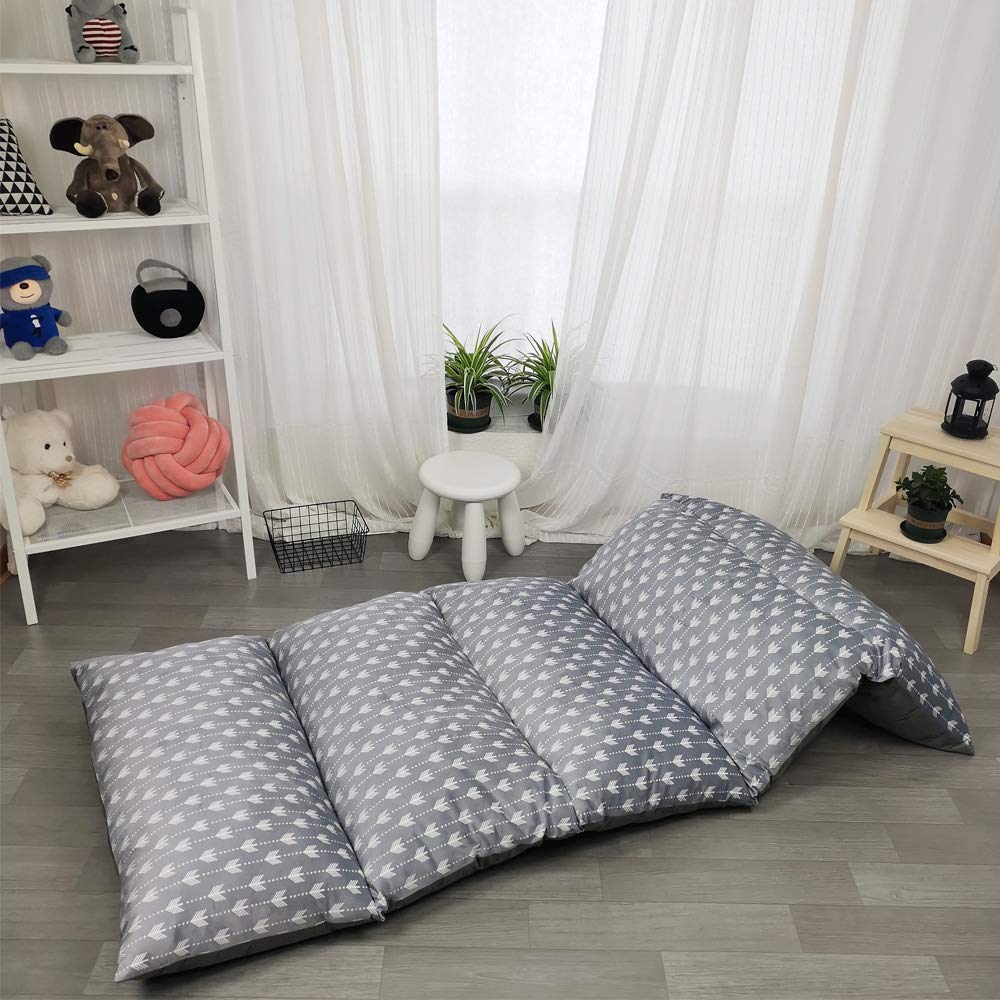 ICOPUCA Floor Lounger Pillow casing for boy Girl, Soft Minky Plush, Arrow Print, Cover/Sleeve/Casing ONLY! Perfect Reading and W