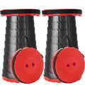 Doseno Upgraded Foldable Stool Thickened Set of 2, Portable Collapsible Stool Retractable Stool, Foldable Portable Collapsible C