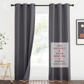 NICETOWN 3-in-1 Dampen Noise Blackout Thermal Reducing Curtains, Heavy Full Light Shading Drapes with Detachable Liner for Villa