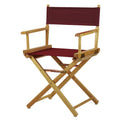 Casual Home 18 Directors Chair Natural Frame with Burgundy Canvas