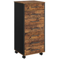 HOOBRO 7-Drawer Chest, File Cabinet, Wooden File Cabinet, Office Cabinet with Drawers, Storage Cabinet, for Home Office, Study, 