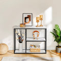 WOHOMO Console Table, 12 Inch Narrow Entryway Table for Living Room, 31.5 Inch Modern Industrial Sofa Table with 3-Tier Storage 