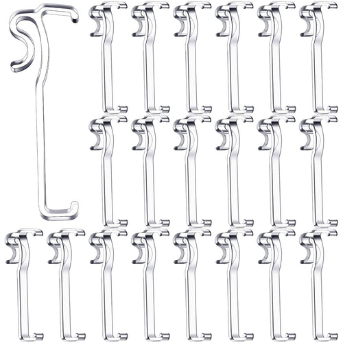 3 Inch Valance Clips Window Blind Clips Clear Plastic Valance Retainer Clips Hidden Valance Clips for Horizontal Blind Valance (