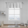 Amzdecor Buffalo Plaid Valance Linen Sheer Cafe Curtain Buffalo Check Plaid Rod Pocket Rustic Kitchen Window Treatment for Livin